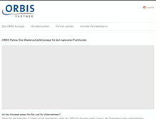 Tablet Screenshot of orbis-partner.com